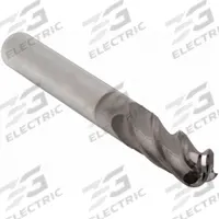APPROVED VENDOR Ball End Mill: Carbide, TiCN Coated, 4 Flute, 12 mm Mill Dia, 25 mm LOC, 76 mm OAL (MPN 223-001520C)