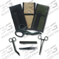 EMI Response Holster Set: 7 3/8 in L x 3 3/4 in W x 3/4 in H, Material Stainless Steel, Reusable (MPN 9234). Key specifications — Brand: EMI; Color: Brown; Includes: Splinter Forceps; Disposability: Reusable; Product Type: Response Holster Set; Material: Stainless Steel.