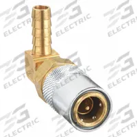 PARKER Hydraulic Quick Connect Hose Coupling: 3/8 in Coupling Size, Brass, 22.71 lpm Max. Flow Rate (MPN PC316V). Key specifications — Body Material: Brass; Brand: PARKER.