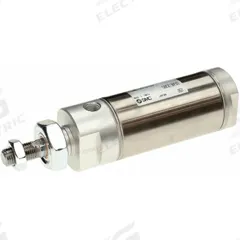SMC Round Body Cylinder: 1 1/2 in Bore, 1 in Stroke, Non-Repairable, Stainless Steel, Nose Mounting (MPN NCDMB150-0100). Key specifications — attr1122958: Rotating Rod; attr942235: Carbon Steel; attr942202: SMC; attr942209: Aluminum; attr942227: Nose; attr942243: NCM.