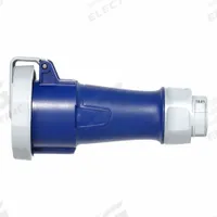 LEVITON Pin and Sleeve Connector: Blue, 250V AC, Single Phase, 30 A, 2 Pole, 3 Wire, IEC Grounding (MPN 330C6WLEV). Key specifications — Brand: LEVITON.