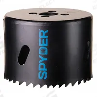 SPYDER Hole Saw: 2 3/4 in Saw Dia., 4/6 Teeth per Inch, 1 7/8 in Max. Cutting Dp, Bi-Metal (MPN 600091CF). Key specifications — attr1098070: 4/6; attr1098087: SPYDER; attr1098073: 1/2"-18.
