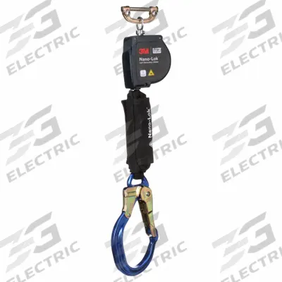 3M DBI-SALA Self-Retracting Lifeline: 2 3/16 inSteel Quick-Connect Anchor - Arc-Flash Rated Personal SRLs