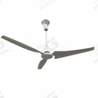 VES Ceiling Fan: 8,168 cfm Airflow, 56 in Blade Dia, 5 Speeds, 120V AC, Single Phase, White, 0.5 A (MPN 117698). Key specifications — Voltage: 120V AC; Light Kit: No; Number of Speeds: 5; Phase: Single; Current: 0.5 A; Brand: VES.