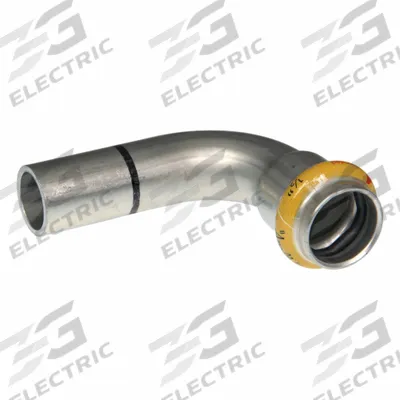 APOLLO Crimp Elbow Fitting: 1/2 in Pipe x 1/2 in Pipe Size, Press-fit x FTG, HNBR - Gas Stainless Steel Press Pipe Fittings
