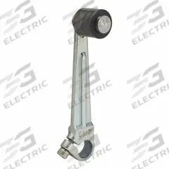TELEMECANIQUE SENSORS Limit Switch Lever Arm: Roller Lever, Fixed, 3 in Arm/Operator Lg - Max (MPN 9007EA17). Key specifications — Brand: TELEMECANIQUE SENSORS; Compatible with Series: 9007C; Roller Position: Outside Offset; Actuator Style: Rotary Lever Roller.