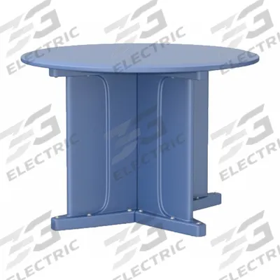 CORTECH Table: 29 in Overall Ht, 42 in Overall Dia, Game Top Included, Ballast Accepted - Round X-Base Tables