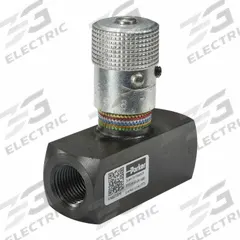 PARKER Flow Control Valve: 15 gpm Max Flow Rate, #10 SAE O-Ring Boss, #10 SAE O-Ring Boss, Steel (MPN N1020S). Key specifications — attr1018158: Manual; attr1018114: Rotary Knob; attr1018116: Steel; attr1018117: PARKER; attr1018137: Two-Way.