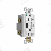 USB Receptacle: Duplex, 5-20R, 2 USB Ports, USB Type A/C, White, 125V AC, 20 A, GFCI (MPN 2097HGTRUSBACW). Key specifications — Brand: PASS & SEYMOUR.