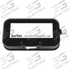 BURTON Examination Light: Fluorescent, 14 W Watt, 120V AC, Power Cord and Plug, 5 Diopter, 2.25x (MPN UV501). Key specifications — Operating Voltage: 120V AC; Magnification: 2.25x; Includes Ultraviolet Light: Yes; Power Source: Power Cord and Plug; Manufacturer Part Number: UV501; Brand: BURTON.