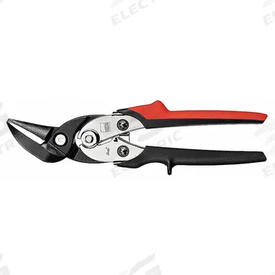 BESSEY Aviation Snip: Left, 10 1/4 in Overall Lg, 2 in Cutting Lg, Steel, Plastic - Offset Aviation Snips