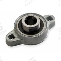 DAYTON 2 Bolt Flange Bearing: Radial Ball, 1 in Bore, Zinc, Set Screws, 3 7/8 in Lg, 2 1/2 in Wd (MPN 1A399). Key specifications — Bore Type: Cylindrical; Brand: DAYTON; Lubricant Material: NLGI #2 Equivalent; Mounting Bolt Size: 5/16 in; System of Measurement: Inch.