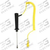 TEST PRODUCTS INTL. Surface Temperature Probe: -58°F to 500°F /-50°C to 250°C, ±4°F, 4 in Probe Lg (MPN CK11M). Key specifications — Brand: TEST PRODUCTS INTL.; Accuracy: ±4 °F; Handle Type: Straight.