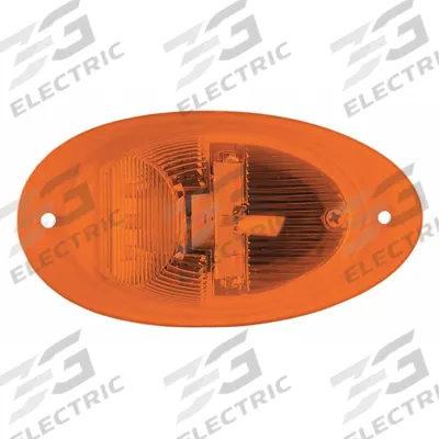 MAXXIMA Side Turn/Side Marker: Marker Light, LED, Oval, Surface Mount, Amber, Hole - Marker Lights