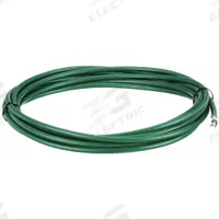 CHAINFLEX Control Cable: 16 AWG, 7 Conductors, 25 ft, PVC Jacket, 600 V (MPN CF6-15-07-25). Key specifications — Conductor Material: Copper; Conductor Configuration: Single; Minimum Bend Radius Factor - Fixed: 4 x OD; Minimum Bend Radius Factor - Flexible: 5 x OD; Includes Ground: Yes; Minimum Bend Radius Factor - E-Chain: 6.8 x OD; Resistance Properties: Oil and Grease Resistant; Standards: CE.