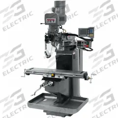 JET Vertical Milling Machine: JTM-949EVS/230, Belt Drive, 3 hp, 230V, w/ X- & Y-Axis Powerfeed (MPN 691500). Key specifications — attr1088193: JET; attr1099138: Variable; attr1088241: R8.