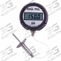 TEL-TRU Digital Thermometer: -75°F to -60°F /-60°C to 400°C, +/- 0.3C, 4.5 in Dial Dia (MPN SD4RB58113-P22CH3-10-C1005). Key specifications — Brand: TEL-TRU; Accuracy: +/- 0.3C.