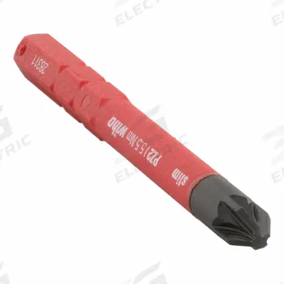 WIHA Insulated Screwdriver Blade: Pozidriv Head, Insulated Screwdriver Blade - Insulated Driver Bits