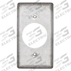 RACO Electrical Box Cover: 1 Gangs, Open, For Square Box Shape, Galvanized Zinc, 1/2 in Overall Dp (MPN 867). Key specifications — Brand: RACO; For Box Shape: Square; Material: Galvanized Zinc; Cover Design: Open.