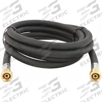 Gas Hose: 1/4 in Hose Inside Dia., Black, FLH x FLH, 10 ft Hose Lg, FLH x FLH (MPN 1510IS). Key specifications — Hose Color: Black; Fitting Type: FLH x FLH; Brand: SIEVERT.