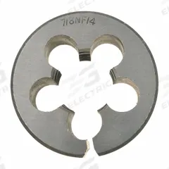 WESTWARD Alloy Steel Die, 7/8-14 UNF: CCT1060-120, Die