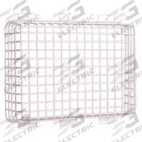 SAFETY TECHNOLOGY INTERNATIONAL Wire Cage: Steel, 4 in Overall Dp, 14 5/8 in Overall Lg, STI-9641. Key specifications — Manufacturer Part Number: STI-9641; Brand: SAFETY TECHNOLOGY INTERNATIONAL; Color: White; For Location: Indoor; For Use With: Emergency Lights; Includes: Mounting Hardware; Mounting Location: Wall Mount; Mounting Style: Surface Mount.