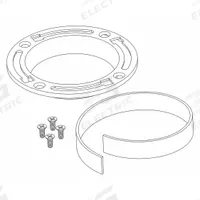LIBERTY PUMPS Closet Flange Kit: Mfr Part # K001116, Brass. Key specifications — Product Type: closet flange; Material: Brass; Manufacturer Part Number: K001116.