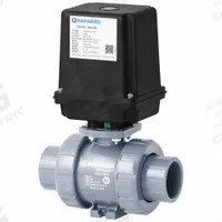 HAYWARD FLOW CONTROL Electrically Actuated Two-Way Ball Valve: 1 in, PVC, 120V AC, Straight (MPN EATBH110STE). Key specifications — Actuator Features: Thermal Overload Protection; Brand: HAYWARD FLOW CONTROL.