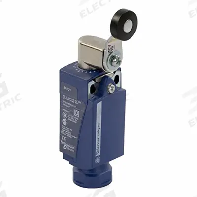 TELEMECANIQUE SENSORS Limit Switch: Roller Lever, XCKP, 0.22 in Roller Wd - Roller Lever-Arm Limit Switches