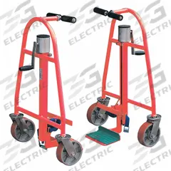 DAYTON Machinery and Equipment Mover: 1,300 lb, 23 in L x 15 1/2 in W x 32 1/2 in H Overall (MPN 13V407). Key specifications — Handle Type: T-Shaped; Includes Straps: With Straps; Brand: DAYTON.