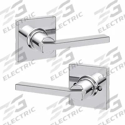 KWIKSET Door Lever Lockset: Passage Lever Locksets/Storeroom Lever Locksets, Chrome