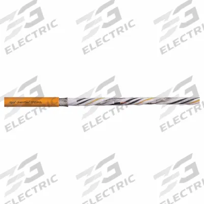 CHAINFLEX Servo Motor Cable: (4) 16 AWG (1.5)/Shielded Twisted Pr 16 AWG (1.5), Orange - Servo Motor Power Cables