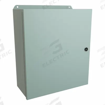 HAMMOND Electrical Enclosure: Steel, 16 in x 14 in x 6 in, NEMA 12/13/3R/4, w/Panel - Steel Washdown Enclosures