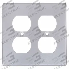 HUBBELL KILLARK Weatherproof Cover: Copper-Free Aluminum, FD/FS, Duplex Receptacles, 2 Gangs, 3R (MPN 2FAC). Key specifications — Brand: HUBBELL KILLARK; Color: Gray; Compatible with Product Type: Duplex Receptacles; Compatible with Series: FS; Mounting Orientation: Horizontal or Vertical.