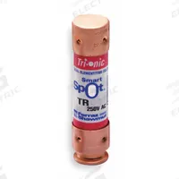 MERSEN Fuse: Class RK5, TR-RID Series, Time-Delay, 45 A, 250 V AC, 250 V DC, Indicating (MPN TR45RID). Key specifications — Series: TR-RID.