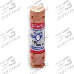 MERSEN Fuse: Class RK5, TR-RID Series, Time-Delay, 45 A, 250 V AC, 250 V DC, Indicating (MPN TR45RID). Key specifications — Series: TR-RID.
