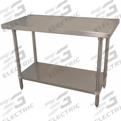 ADVANCE TABCO Work Table: Fixed Ht, Stainless Steel, 72 in x 30 in, 525 lb Overall Load Capacity (MPN VSS - 306-GR). Key specifications — Brand: ADVANCE TABCO.