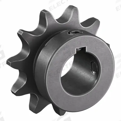 TSUBAKI Single Strand Sprocket: 40, For 1/2 in Chain Pitch, 3/4 in Bore Dia, 11 Teeth - Size 40 Fixed-Bore Roller Chain Sprockets