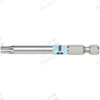 WERA Power Bit: Power Bit, T20 Bit Size, Imperial, Torx® Head, TX 20x89 Bit Industry Size, Std, Hex (MPN 05071091001). Key specifications — attr1119738: Hex; attr1119735: Imperial; attr1119740: Standard; attr1119734: Stainless Steel; attr1119737: Power Bit; attr1119741: WERA.