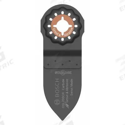 BOSCH Oscillating Scraper Blade: 2 in Blade Wd, 4 in Blade Lg, Carbide Grit - Starlock Mounted Blades