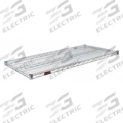 EAGLE GROUP Wire Shelf: 48 in x 30 in, 1 Shelves, Split Sleeve, 800 lb Load Capacity, Dry, Silver (MPN 3048C). Key specifications — Recommended Environment: Dry; Material: Steel; Brand: EAGLE GROUP; Color: Silver; Finish: Chrome.