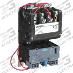SIEMENS NEMA Magnetic Motor Starter: Non-Reversing, 3 Poles, NEMA Size 0, 18 A, 120V AC Coil (MPN 14CUD32AF). Key specifications — Brand: SIEMENS; Auxiliary Contact Form: 1NO; Coil Voltage: 110/120V AC; Phase: Three; Terminal Connection Type: Screw Terminals; Auxiliary Contacts Included: 1NO; Signaling Features: Pilot Light; Thermal Units Required: None (Not Applicable to Electronic Overloads).