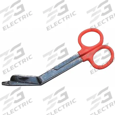 EMI Colorband Scissor: Bandage Scissors, Stainless Steel, Angled, Plastic - Standard Bandage Scissors