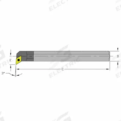 ULTRA-DEX USA Indexable Boring Bar: E10S SDUCL2 (MPN 920-000-284) - Indexable Boring Bars
