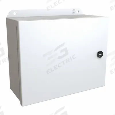 HAMMOND Electrical Enclosure: Steel, 8 in x 10 in x 4 in, NEMA 12/13/3R/4, w/Panel - Steel Washdown Enclosures