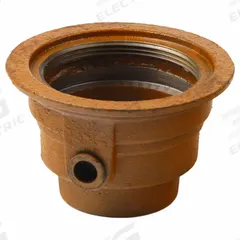 SMITH LIGHT COMMERCIAL Floor Drain Body: 6 1/2 in Overall Dia, 2 in Nominal Pipe Size, No Hub, Round (MPN 210-Y02). Key specifications — Color: Yellow; Connection Type: No Hub; Brand: SMITH LIGHT COMMERCIAL; Includes: Trap Primer Connection.