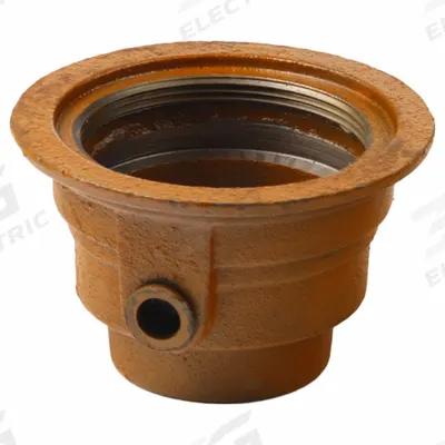 SMITH LIGHT COMMERCIAL Floor Drain Body: 6 1/2 in Overall Dia, 2 in Nominal Pipe Size, No Hub - Floor Drain Bodies