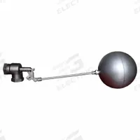 BOB Float Valve Assembly: For Water Media, Angle Valve Body, Cylindrical, Horizontal Piping, FNPT (MPN R1381-2-5). Key specifications — Mounting: Horizontal Piping; Arm Adjustability: Adjustable; Connection Gender - Side 1: Female; Connection Gender - Side 2: Female; Brand: BOB; Connection Type - Side 1: NPT; Connection Type - Side 2: IPS; Flow Rate: 112 gpm @ 35 psi.