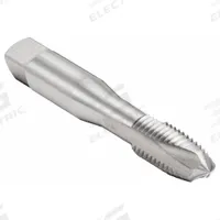CHICAGO-LATROBE Spiral Point Tap: 3/8"-16 UNC, H3 / 2B, 3 Flute, Plug Chamfer, High Speed Steel (MPN 330189)