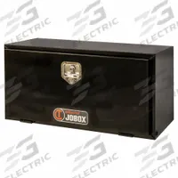 CRESCENT JOBOX Underbody Truck Box: Underbody Truck Box, Single Drop-Down Door Door, Gloss Black (MPN 790982). Key specifications — Color: Gloss Black; Latch Type: Rotating T-Handle; Brand: CRESCENT JOBOX; Lock Type: Keyed.